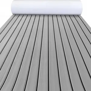 KXKZREN EVA Foam Boat Decking Faux Teak Marine Flooring Sheet Non-Slip Self-Adhesive Yacht RV Floor Mat Teak Boat Carpet Waterproof Anti-Slip Peel and Stick Deck Pad for Pontoon Motorboat Kayak  Swimming Pool