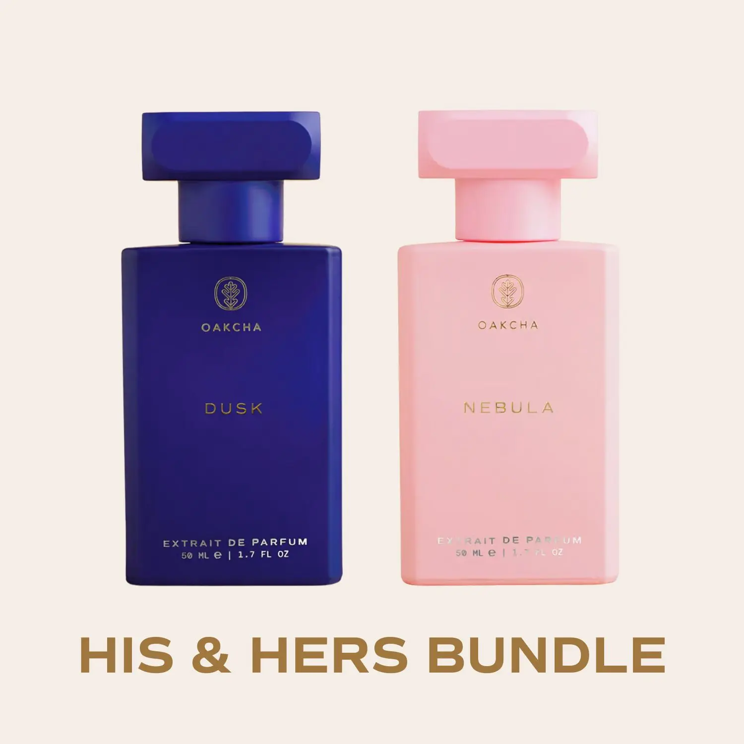 Oakcha Nebula Couples Fragrance His and Hers Bundle, Extrait de Parfum Set for Men and Women