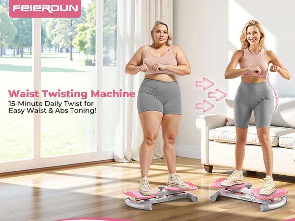 FEIERDUN Waist Twist Machine – Abs Waist Twister for Core Strength & Tighten Waist – Home Gym Aerobic Exercise Equipment, Silent & Non-Slip, Supports 330 lbs #Holiday Haul #SpringStatements