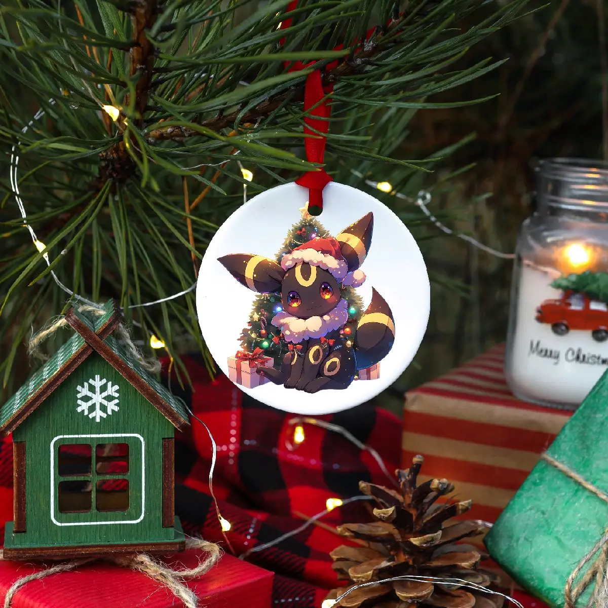 Personalized Pokemon Christmas Ornaments 2024 - Festive Home Decorations