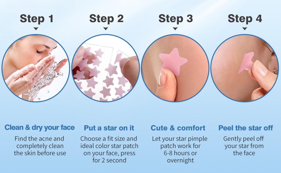 QUSTERE Pimple Patches for Face, Hydrocolloid Acne Patches, Cute Star Zit Covers, Colorful Spot Stickers with Tea Tree, Salicylic Acid & Cica Oil| 3 Sizes (10mm, 12mm & 14mm) |200 Count Skincare Skin Repair QUSTERE Pimple Patches for Face, Hydrocolloid Acne Patches, Cute Star Zit Covers, Colorful Spot Stickers with Tea Tree, Salicylic Acid & Cica Oil| 3 Sizes (10mm, 12mm & 14mm) |200 Count Skincare Skin Repair