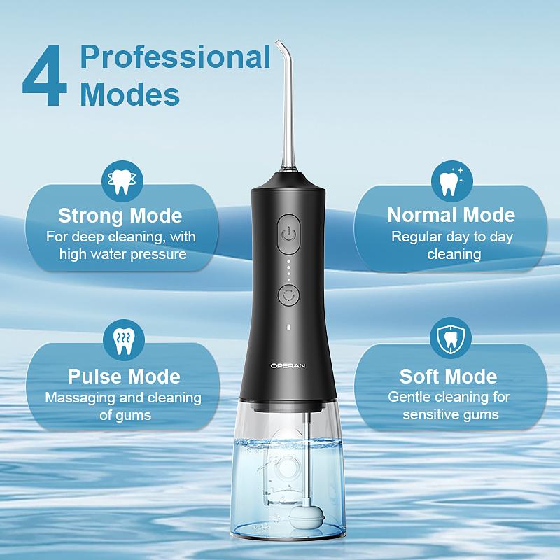 Operan C200/869 Portable Rechargeable Water Flosser, 200ML/300ml IPX7 Waterproof with Multifunctional 360° Rotating Tips, 4 Cleaning Modes, Cordless Oral Irrigator for Home & Travel,Gift, Electric Teeth Cleaner#TikTokShopBlackFriday, Whitening Operan C200/869 Portable Rechargeable Water Flosser, 200ML/300ml IPX7 Waterproof with Multifunctional 360° Rotating Tips, 4 Cleaning Modes, Cordless Oral Irrigator for Home & Travel,Gift, Electric Teeth Cleaner#TikTokShopBlackFriday, Whitening