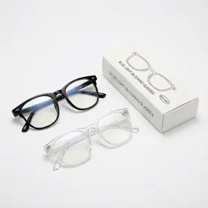 1/2 Pack Blue Light Bloking Glasses for Men & Women, Fashion Eyeglasses UV Protection for Outdoor, Computer TV Reading Glasses for Daily Use, Birthday Gift