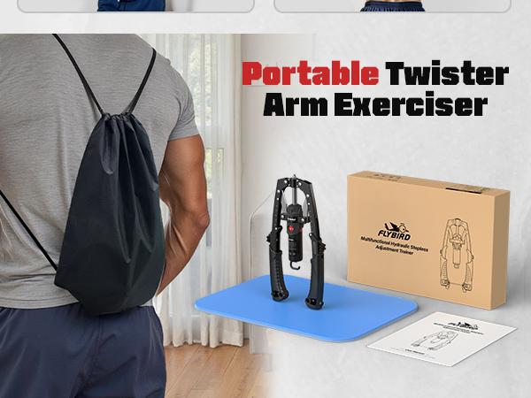 Arm Twister with Trainer 15-Level Hydraulic Power Chest Press Machine 22-440lb for Upper Body Portable Resistance Home Fitness Equipment Outdoorfun Strength Training Accessory Arm Twister with Trainer 15-Level Hydraulic Power Chest Press Machine 22-440lb for Upper Body Portable Resistance Home Fitness Equipment Outdoorfun Strength Training Accessory