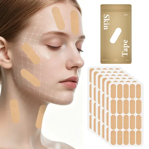 120-Strip Breathable Face Tape Anti-Wrinkle Patches - Skincare Tool for Forehead, Cheeks, Crow's Feet, Frown Lines, Face & Neck Lifting Firming for Daily Use