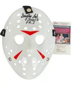 Douglas Tait signed Hockey Mask Jason Voorhees - Freddy vs Jason