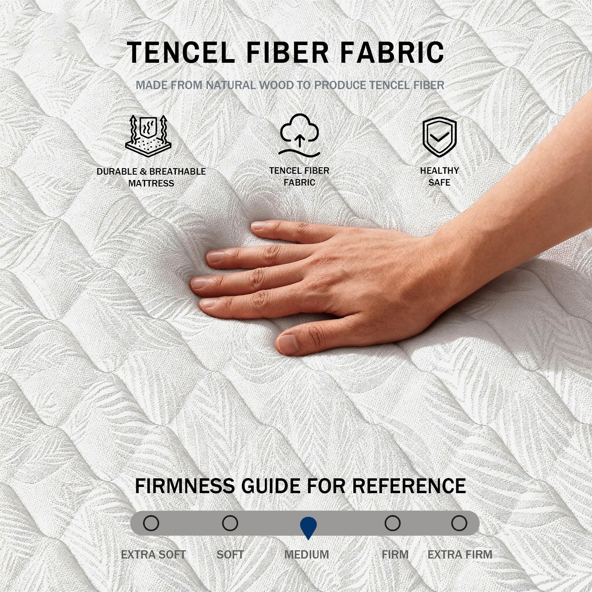 Twin/Full/Queen/King 12/14 Inch, Gel Memory Foam Hybrid Mattress,Pocket Spring Box Mattress, Fiberglass Free,Medium Firmness, CertiPUR Certified jelly bed mattress queen size mattress colchones para cama mattresses bed mattress