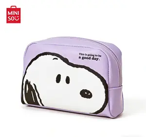 [Mother’s Day Gift]Snoopy Colorful Life Series Makeup Bag Dust-Proof Fabric Multi-Compartment Storage Space-Saving Design Keeps Vanity Neat & Tidy Use for Daily & Travel #Summervibes