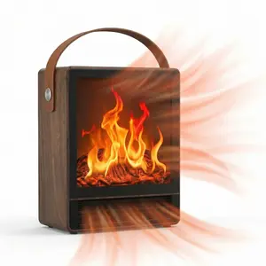 [3s-fast heating] - Portable Mini Space Heater, Electric Heater for Home with Thermostat, 1-12H Timer, Eco Mode and Fan Mode, 1500W PTC Ceramic Fast Safety Energy Efficient Heater for Office Bedroom