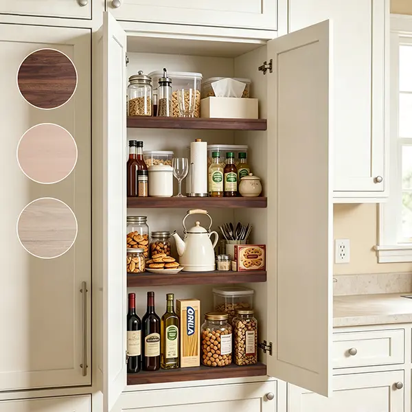Kaboon Shelf Cover Rack Covers for Pantry, Closet (4pcs)