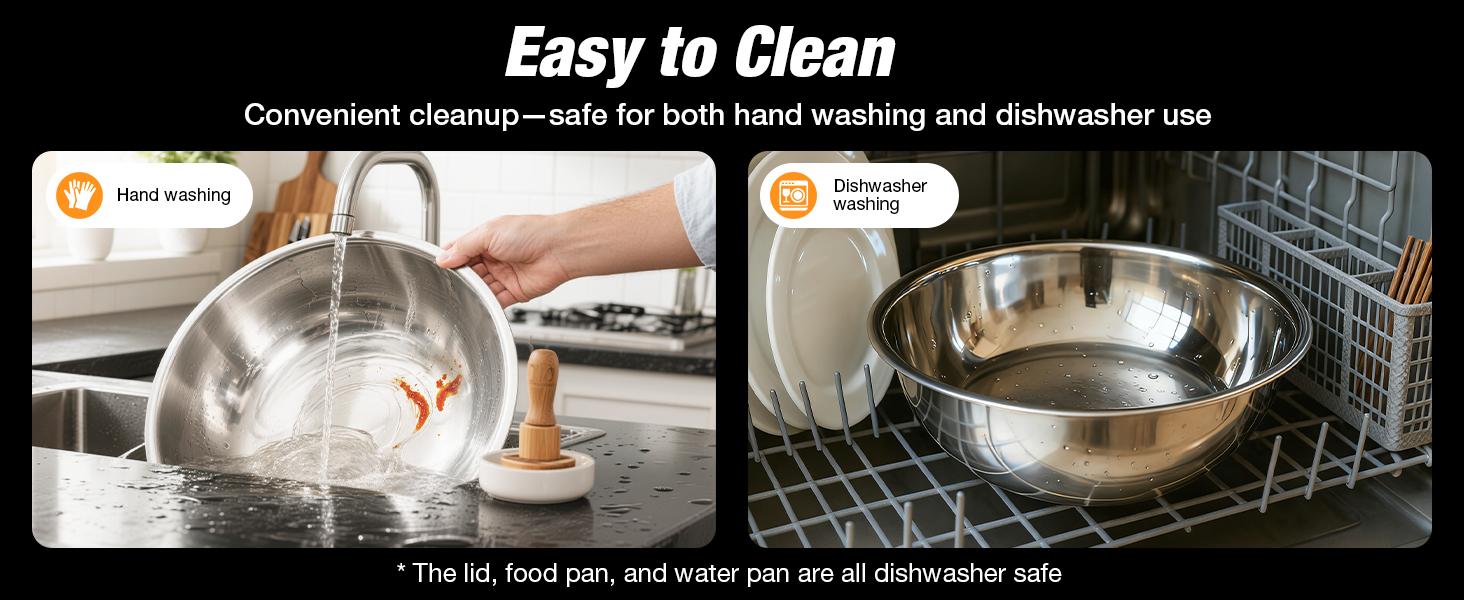 WARMOUNTS Gold Chafing Dishes for Buffet (5QT, 2/4/6 Pack), Round Chafer and Warmer Set with Lid Holder, Rolled Rim Process (No Finger Cuts), Mirror-Polished Stainless Steel, for Catering, Party, Wedding