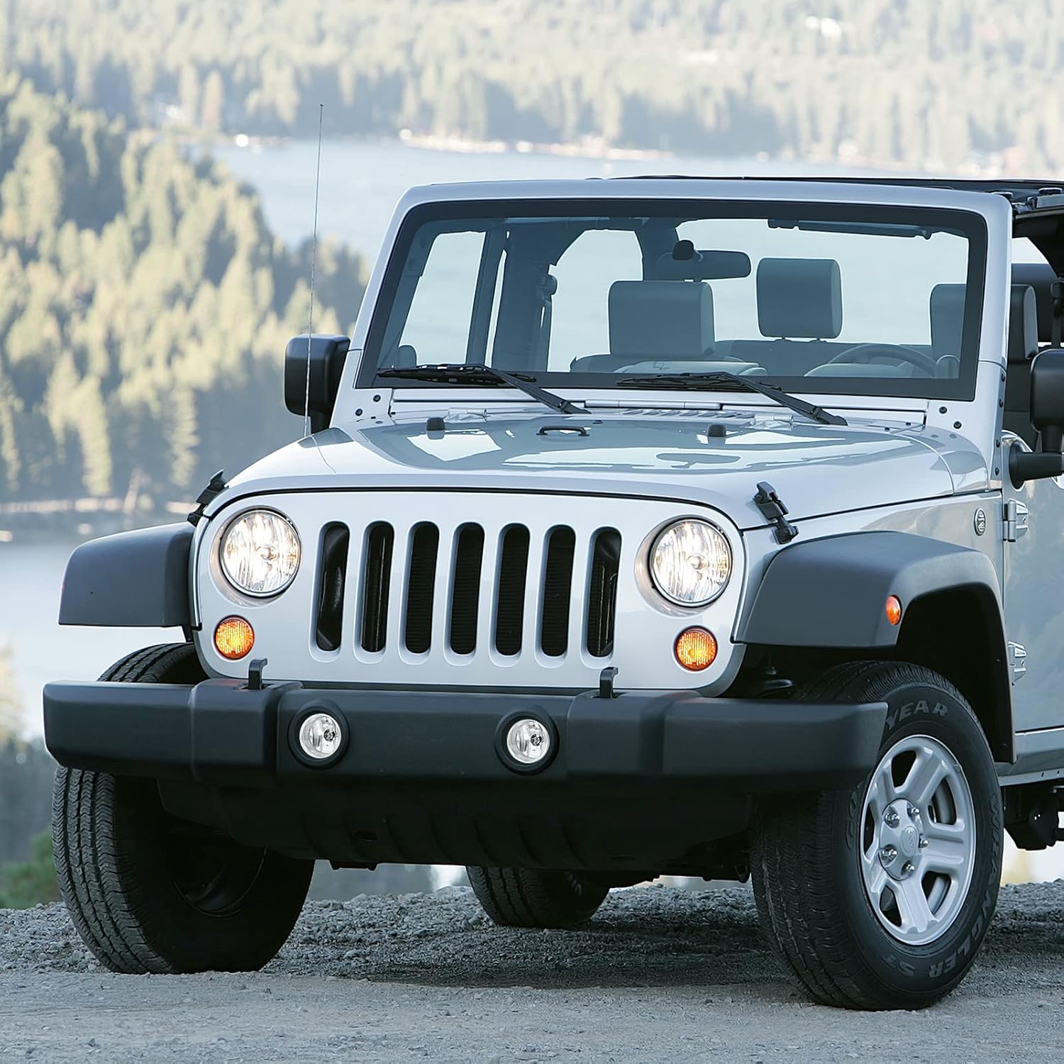 YITAMOTOR Fog Lights Compatible with 2007-2009 Wrangler/2005-2008 Dodge Magnum/2009 Dodge Journey/2005-2010 Chrysler 300(Only Fits 300 Touring Models) 2006-2010 Chrysler PT Cruiser Fog, Clear Lens