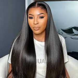 West Kiss Ready Go Glueless Wig Straight 7x4 Closure Wig Human Hair Pre Plucked Natural Hairline 7x5 Closure Wig