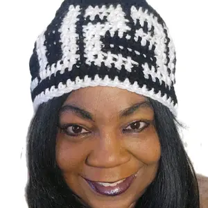 Crochet Beanie Hat - Colorful Design with Simple Crochet Pattern - Comfortable Fit for Casual Wear - 20 Inch Circumference & 9 Inch Length