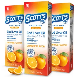 SCOTT'S EMULSION - Cod Liver Oil Orange 6.5 Fl Oz (3 Pack)