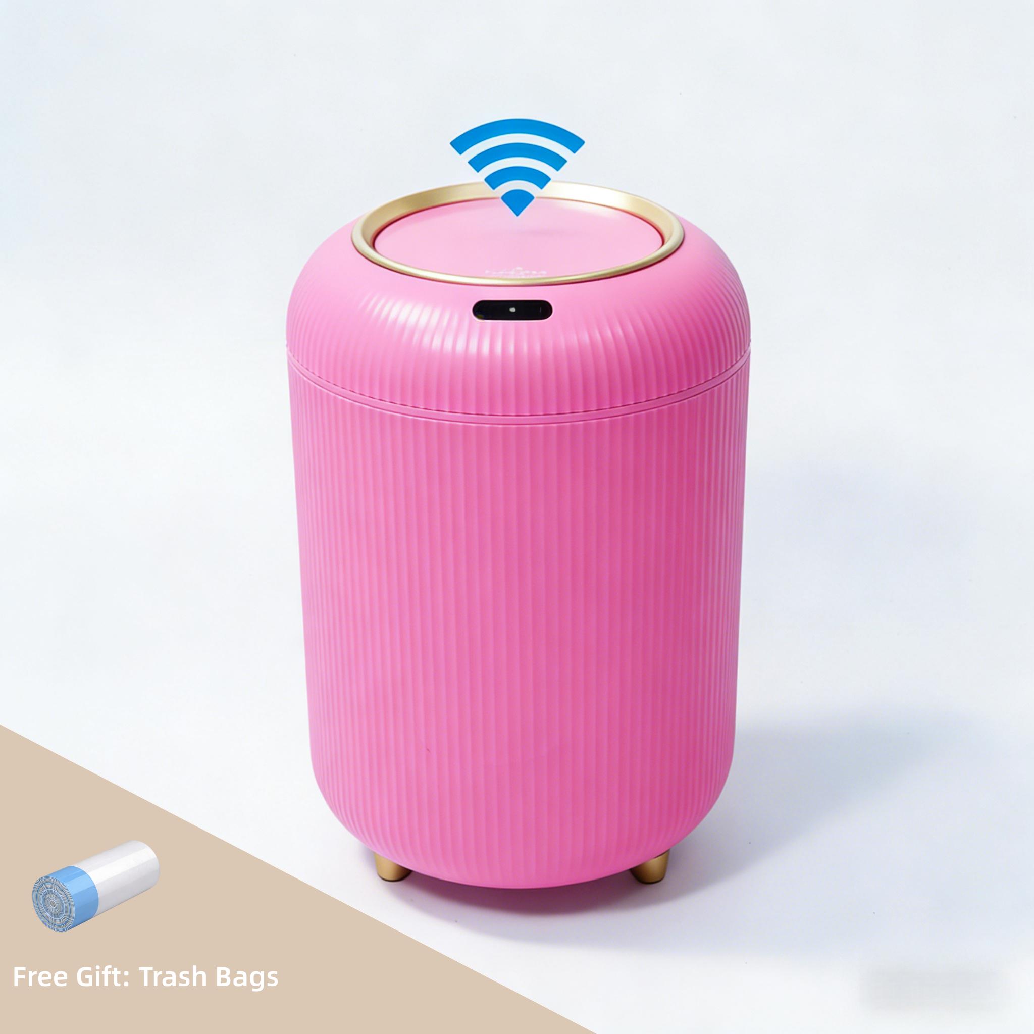Smart Sensor Automatic Open Trash Can – Infrared sensor-activated, waterproof & compact, odor-blocking design! Perfect for bathroom, bedroom, and kitchen. Your must-have upgrade for a greener home!