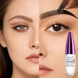 Easy Peel Eyebrow Gel - waterproof andsweatproof, long-lasting black or brown tatt