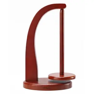 Magnetic pendulum wooden yarn holder, suitable for knitting and crochet, wooden spool, yarn storage organizer, spherical yarn storage box with yarn spinner. It is an exciting gift for knitting enthusiasts.