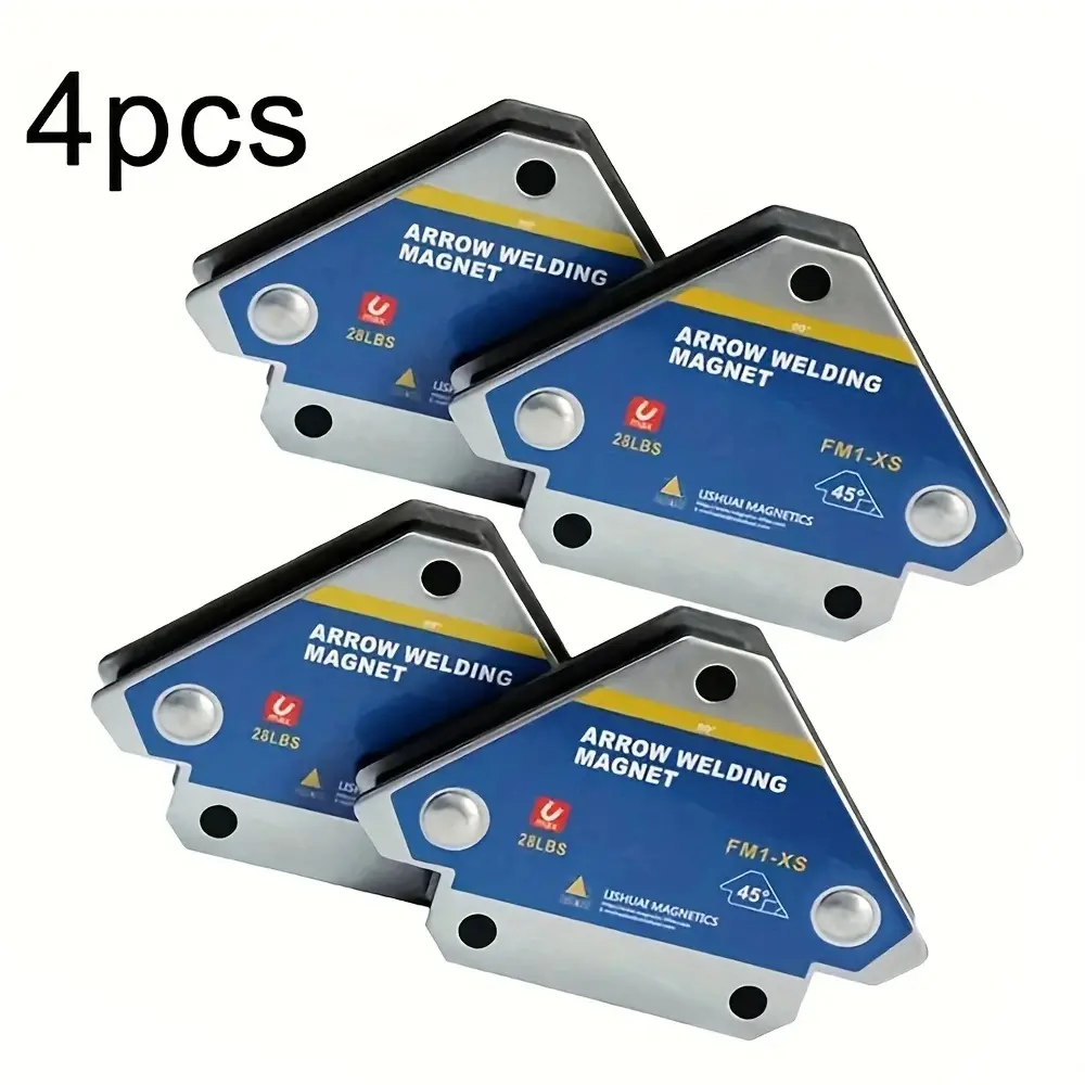28lb 4 Pack Multi Angle Welding Magnets 45 90 135 Degrees Magnetic Welding Holder Positioner Strong Welding Support for Welders Fabricators Auto Body DIY Projects Heavy Duty Welding Tools