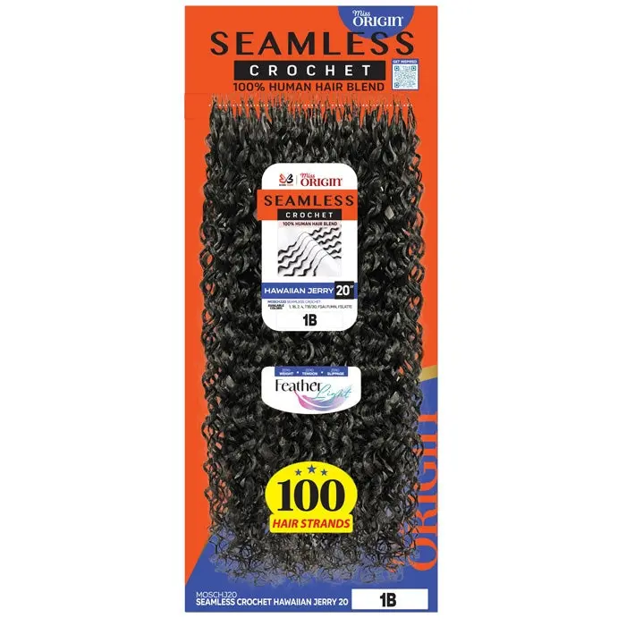 Bobbi Boss Miss Origin Seamless Crochet Braids - HAWAIIAN JERRY 20" - 100% Human Hair Blend