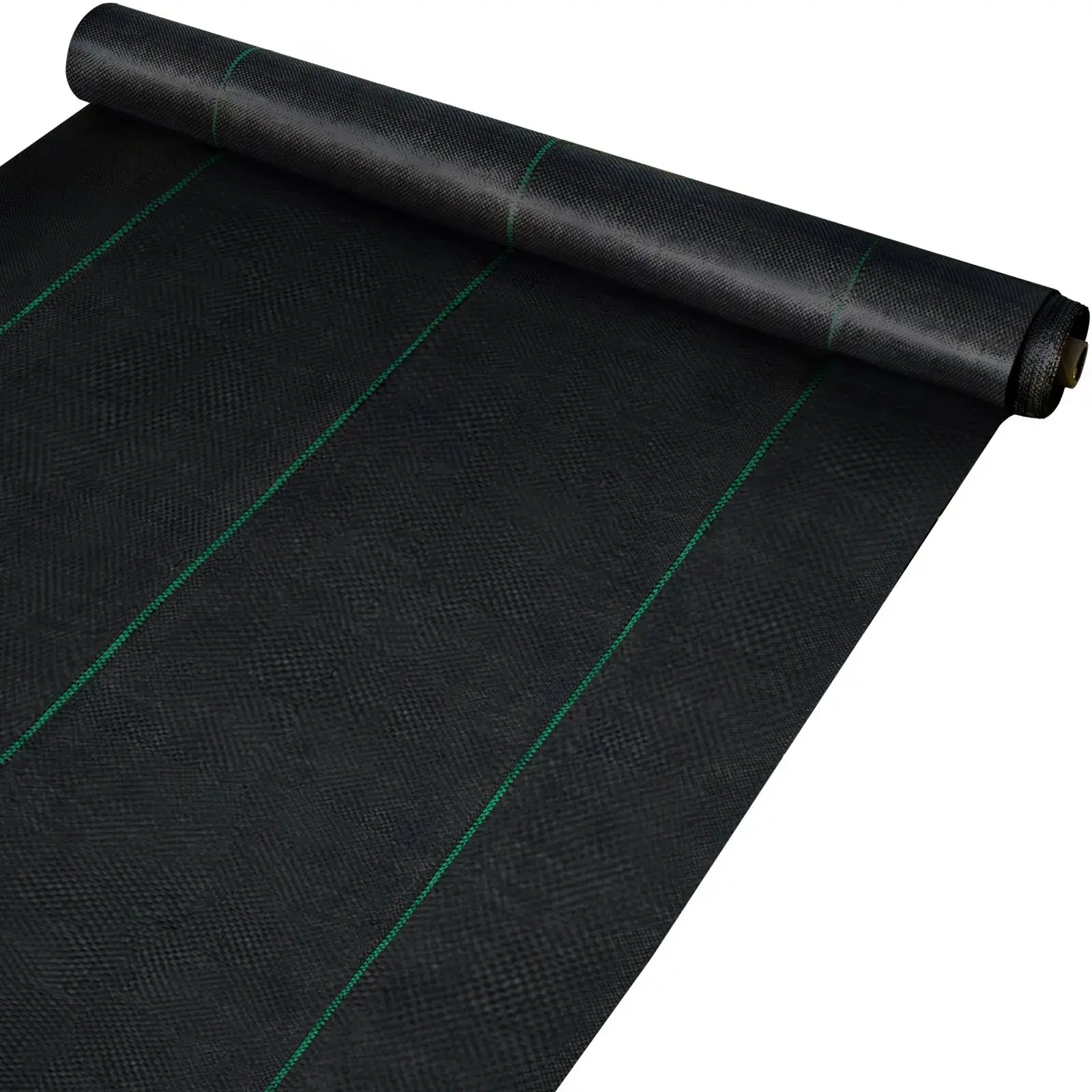 【toolupgrade】VEVOR 6.5FTx300FT Premium Weed Barrier Fabric Heavy Duty 3.2OZ, Woven Weed Control Fabric, High Permeability Good for Flower Bed, Geotextile Fabric for Underlayment, Polyethylene