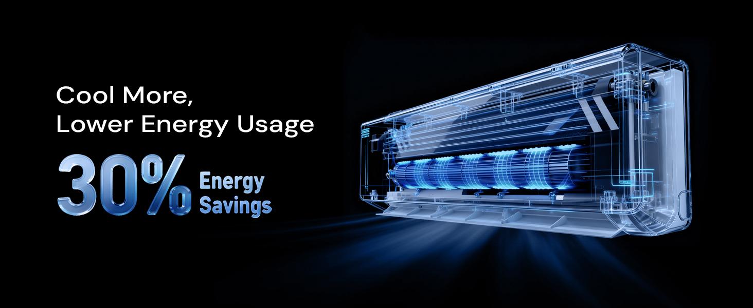 Cozeware 12K BTU 115V/230V Mini Split Air Conditioner Heat Pump 20 SEER2 Inverter Compatible with Wifi Alexa Cools Up to 750 Sq Ft for Living Room Bedroom Study Loft Garage