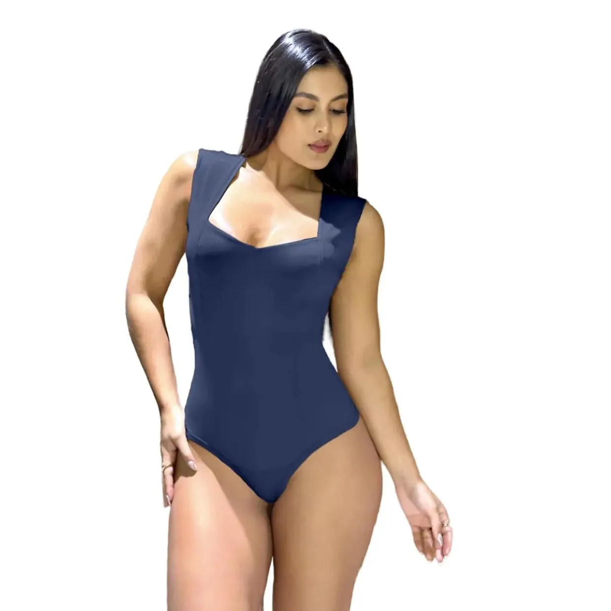 Top Bodysuits 1629 Tummy control medium compression Body's con faja de mediana compresion