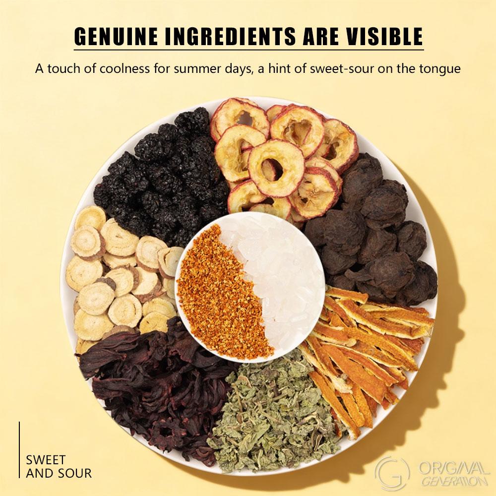 BOGO Digestion Tea Sweet And Sour Taste Of Osmanthus And Dark Plum Tea 2 Carton (1Carton 100g 10g×10pack) ×2 Caffeine Free With Forest Thermos With Osmanthus, Dark plum, Rock sugar, Hawthorn, Mulberry, Tangerine peel, Roselle, Mint, Licorice BOGO Digestion Tea Sweet And Sour Taste Of Osmanthus And Dark Plum Tea 2 Carton (1Carton 100g 10g×10pack) ×2 Caffeine Free With Forest Thermos With Osmanthus, Dark plum, Rock sugar, Hawthorn, Mulberry, Tangerine peel, Roselle, Mint, Licorice