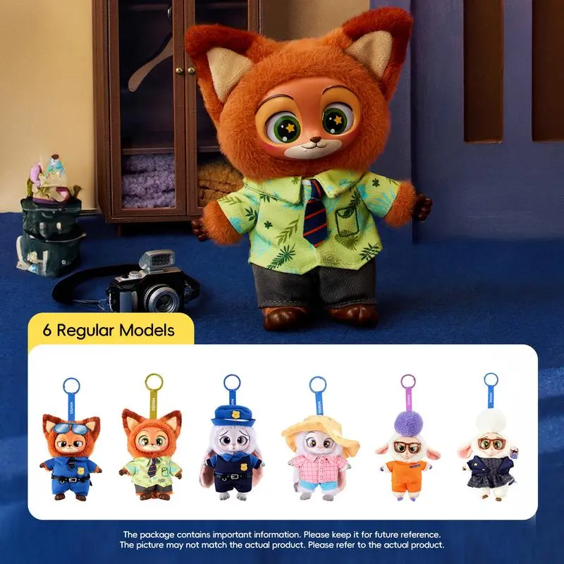 Disney Zootopia Series Plush Blind Box Adorable Animal Collectibles For Display Gift Exchange,For Woman & Kids & Fans Gift ,Holiday & Holiday Haul#Summervibes, Blind Bag Collectible, Collectible Blind Pack, Back To School