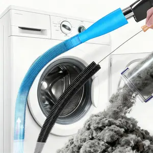 LMMAKE Dryer Vent Cleaner Kit with Universal Connector Flexible Lint Brush & Vacuum Hose Attachment for Most Dryers Efficient Lint Removal Tools