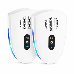 Ultrasonic Pest Repeller Plug-in Smart Variable-Frequency Indoor Bug Shield with Night Light Safe for Kids & Pets Radiation-Free