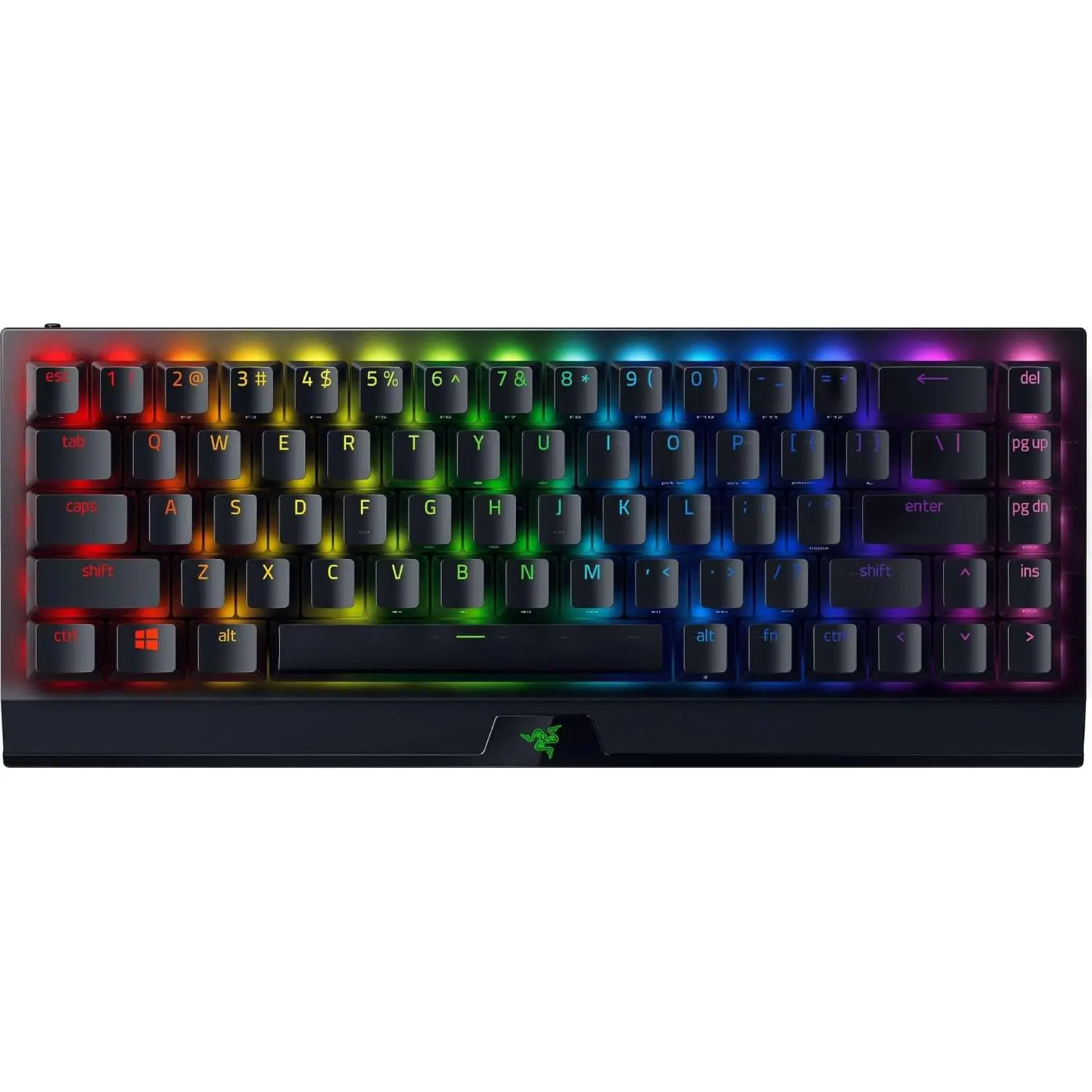 Razer BlackWidow V3 Mini HyperSpeed 65% Compact Wireless Mechanical Keyboard - Green Clicky Switches, Doubleshot ABS, 200H Battery, Bluetooth for FPS Gaming (Clicky, Wireless, Compact Keyboards), Clicky Keyboards, Wireless Keyboards