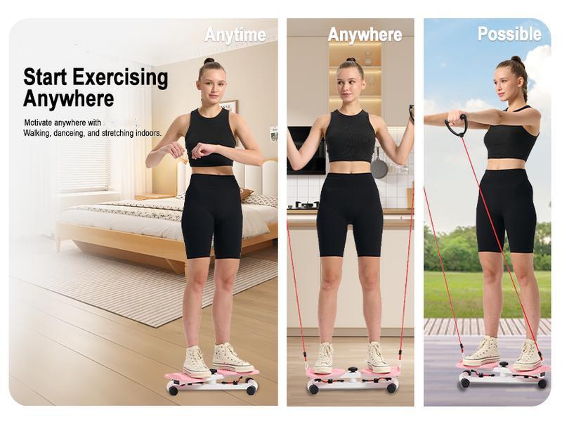 Waist Twist Machine Toned Abs Waist Twister Can Stand with Feet Apart Double Non-slip No Noise Use Exercise Equipment Abdominal Roller Workout