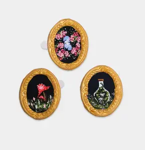 Mini Wax Frame Art – Set of 3 (Oval)