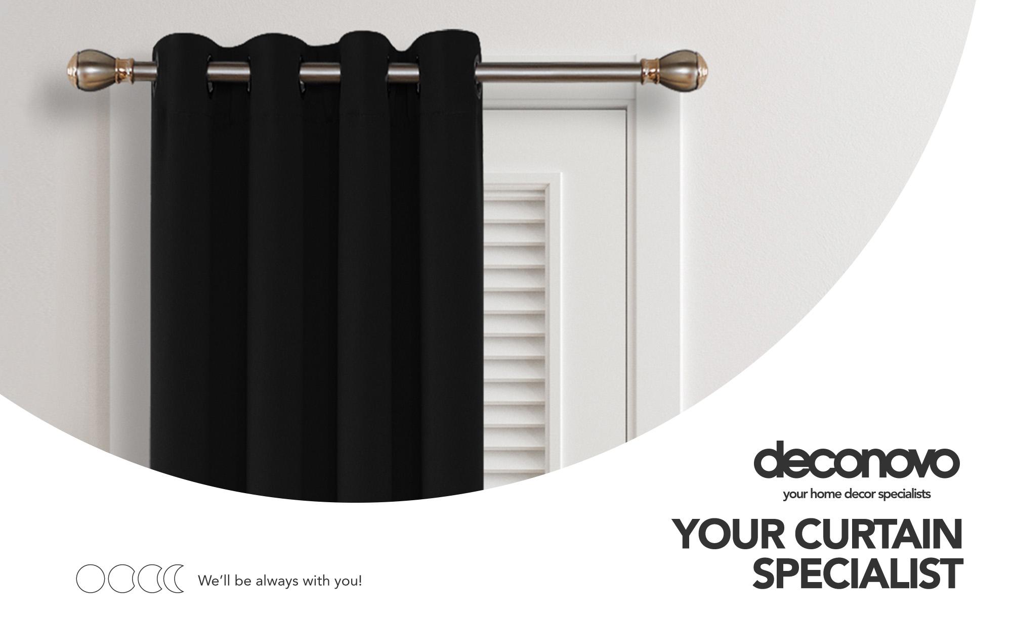 Blackout Curtains ( 1 Panel ) Deconovo Solid Room Darkening Thermal Insulated Blackout Grommet Window Curtain for Living Room