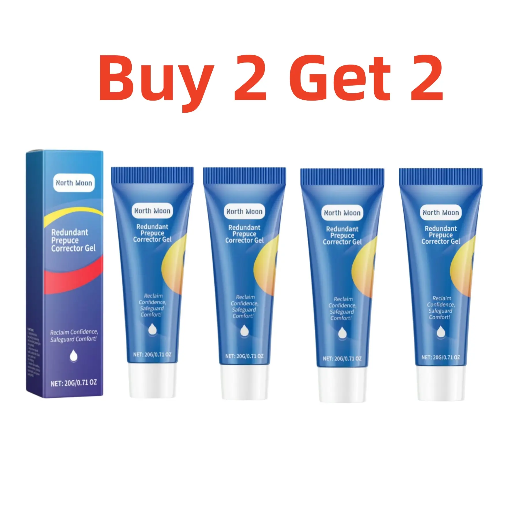 Gentle Hydrating Corrector Gel (4 Pcs, Buy 2 Get 2 Free, 20g, 24 Months Shelf Life) - All Skin Beauty Moisturizer with Deep Hydration, Soothing Care, Skin Repair, Barrier Support for Daily Adult Facial Use