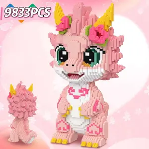 Pink Cherry Blossom Dragon-9833 PCS-18 inches Tall Classic small particle novelty toy