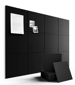 Large Felt Bulletin Board 35.4" x 23.6" Cork Board Alternative-12 Pack , Cork Boards for Walls Cork Board for Home Office Classroom Pin Board