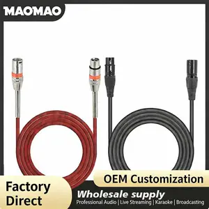 MAOMAO XLR Microphone Cable – Professional Audio Cord for Studio Recording, Live Streaming & Karaoke