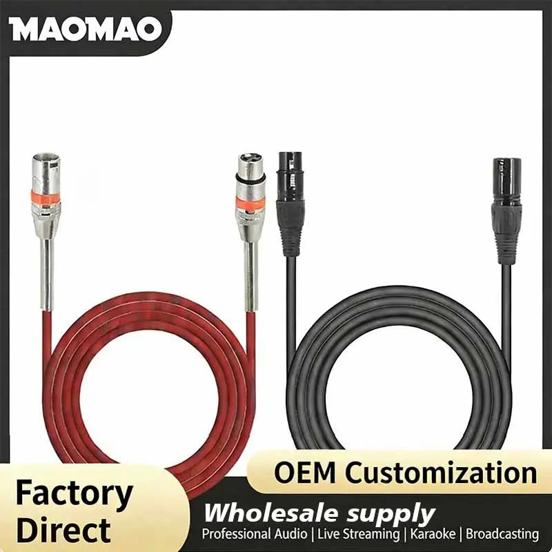 MAOMAO XLR Audio Cable - 1.5 m Professional Wired Recording Accessory for Music Producers, Studio Recording, Instrument Accessories