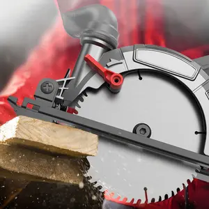 NANWEI 6-inch Brushless Circular Saw, with Two 4000mAh Batteries (charger Included), 6800RPM Compact Circular Saw, 150mm Blade, Supports 0-50 Degree Bevel Cutting Angle, Lightweight Design, Includes 1 Saw Blades, Suitable for Wood, Stone