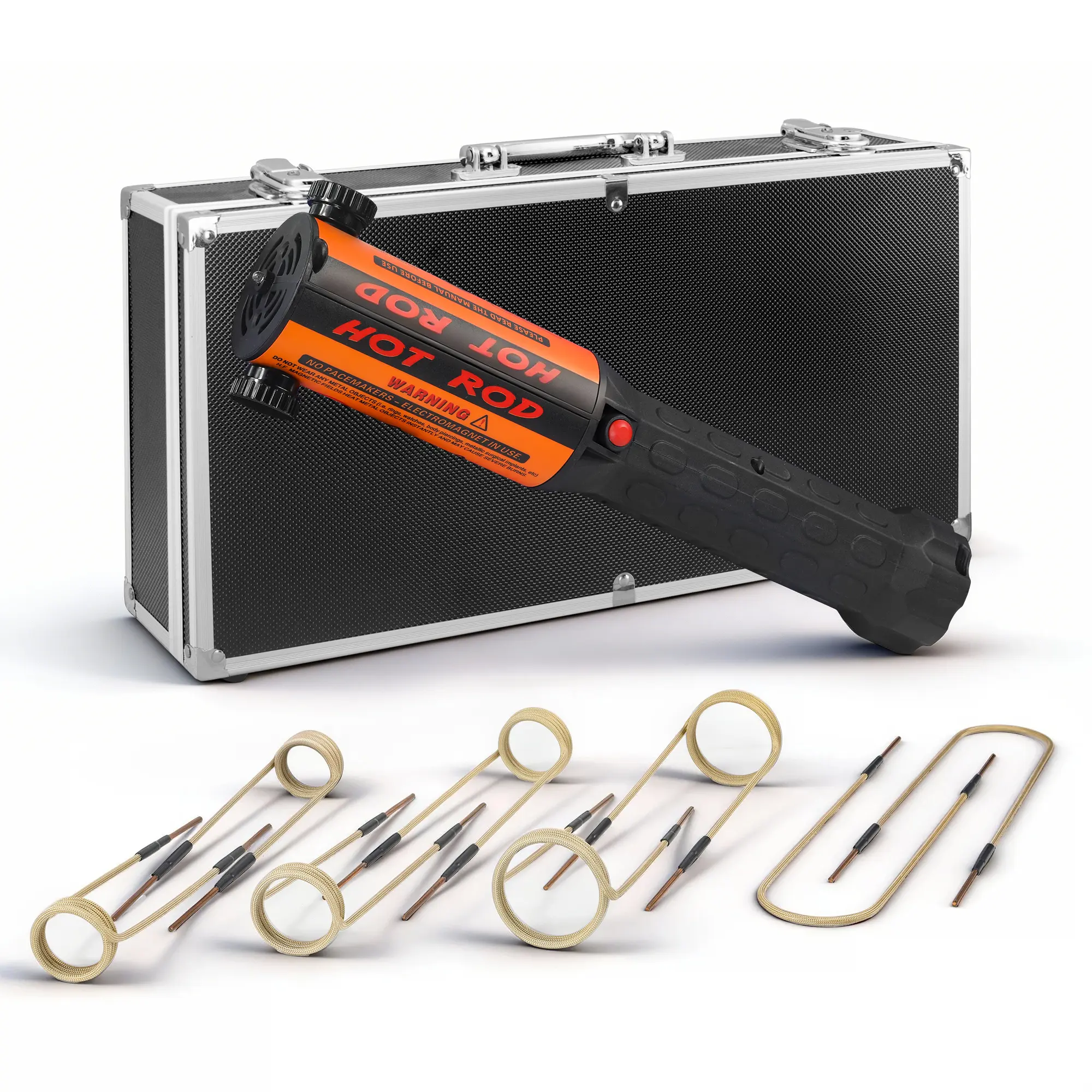SOLARY H7 1200W 110V Induction Heater Kit, Multi-Configuration 8/10/12 Coil Sets with Aluminum Case for Automotive Bolt Removal