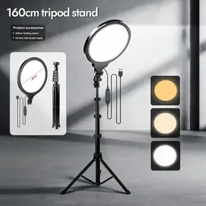 10" Ring Light Kit With 63" Adjustable Tripod & Phone Holder – Dimmable Professional LED Ring Light For Video Recording, Makeup, Streaming, YouTube – Essential For Spring, Memorial Day & Mothers Day Content Creation outdoorfun