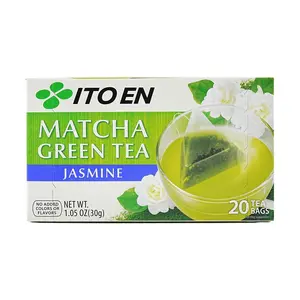 ITO EN Matcha Green Tea Bags with Jasmine - 20 Count, 30g - Authentic Japanese Sencha Blend for Refreshing Brew