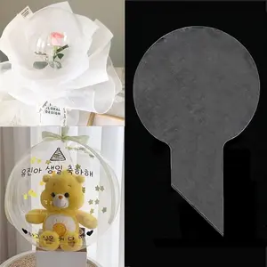 Bobo Balloons 24 inch Wide Neck Bubble Balloons 3.7 Inch Clear PVC Balls Applicable to Balloon Stuffing Machine Balloon Stuffer Machin kit for Christmas Wedding Birthday Party Decorations