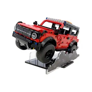 Acrylic Display Stand Compatible with LEGO 42213 Technic Ford Bronco SUV with UV Print - Set Not Included