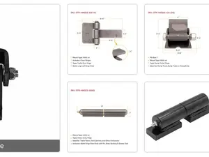 Weld On Replacement Door Hinge For Dump Trailer & Other Trailers Steel Greasable