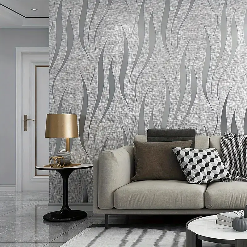 2 Rolls 3m 3D Thick Wallpaper, Self-Adhesive Accent Wall Peel and Stick TV Background Wall Decor, Cozy Bedroom Renovation Stickers, Warm and Inviting Design