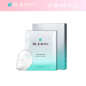 REJURAN Turnover Mask, c-PDRN - Skin Repair, Firming, and Deeply Nourishing Ultra Microfiber Sheet Mask, Clinically Developed Korean Skin Care 5-Pack Smoother Radiant