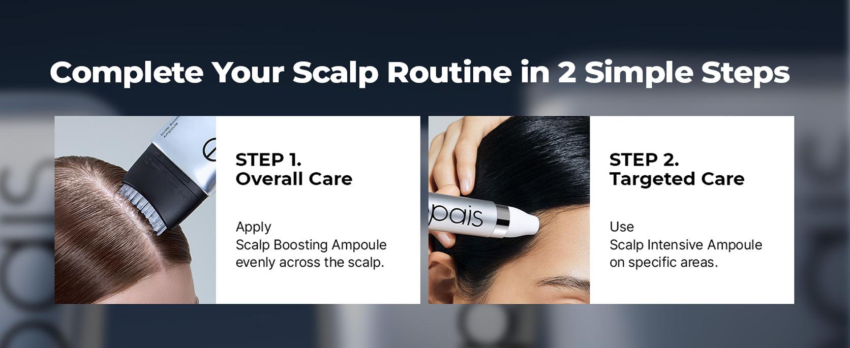 EPAIS Scalp Boosting Ampoule Jumbo Size 5.07 fl oz with Comb Brush Applicator for Reduced Hair Loss & Shedding Daily Haircare Enhances Growth